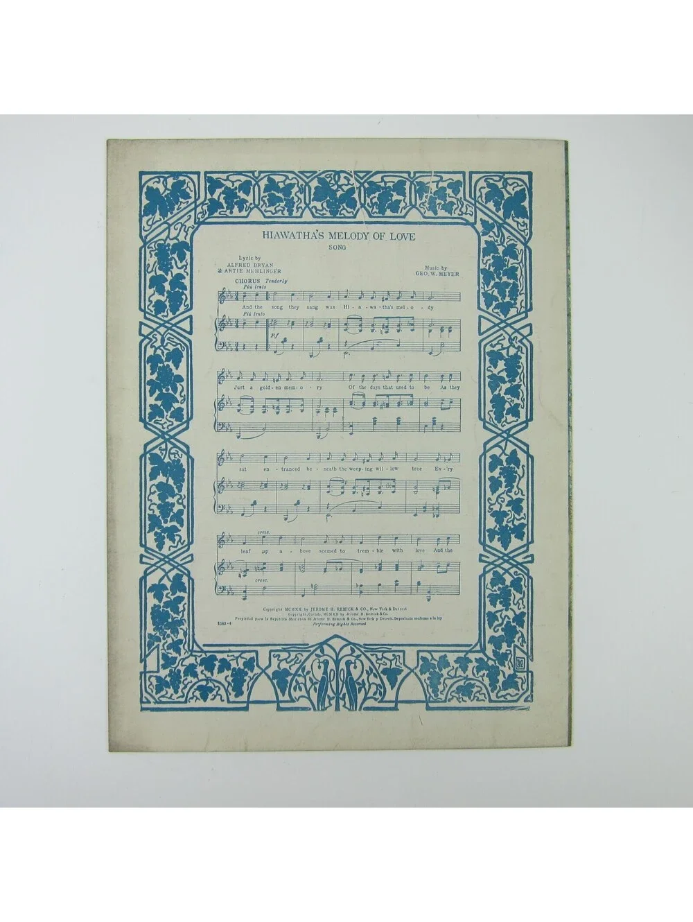 Sheet Music The Japanese Sandman Raymond Egan & Richard Whiting Vintage 1920